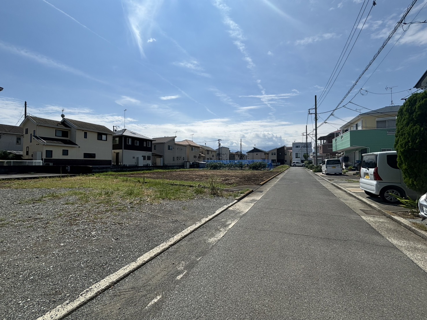 前面道路を含む現地写真