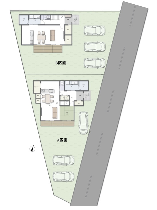 【第Ⅰ･Ⅱ期全4区画中、最終2区画】小田原市新屋分譲地