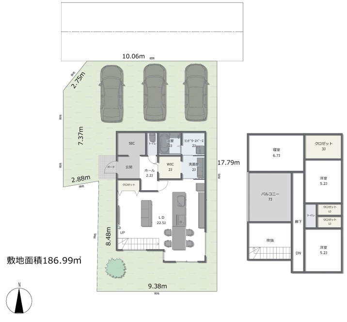 【限定1区画】山北町山北売地